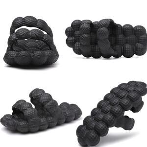 Bubble Double Strap Slides Sandals Golf Ball Slippers
